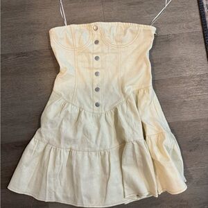 Peppermayo strapless denim dress